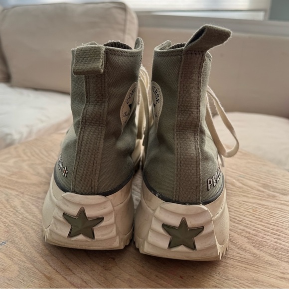 CONVERSE Run Star Hike Platform Floral Embroidery Lgt Field Surplus/Egret W11.5 - Picture 6 of 10